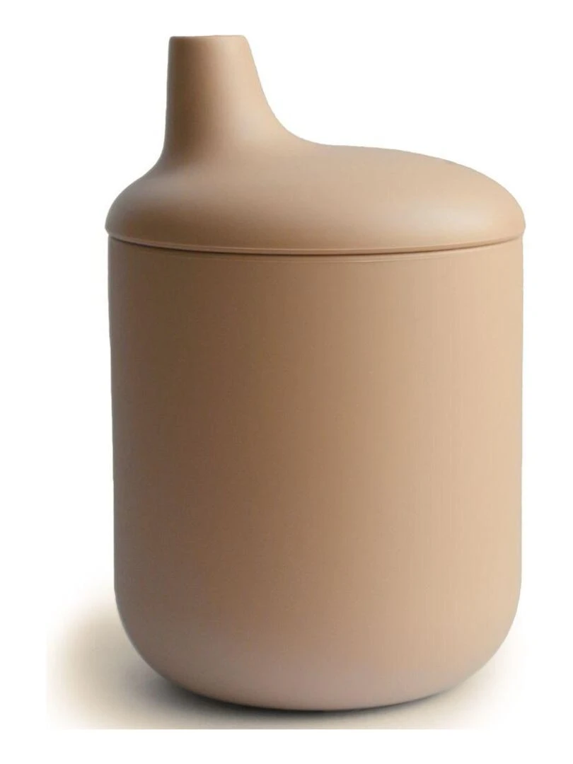 Tasse à bec en silicone Natural Marron