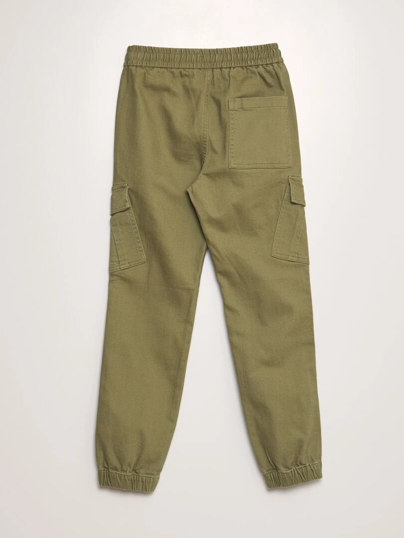 Pantalon avec poches sur les côtés vert