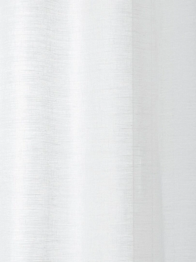 Voilage Aérien en toile de jute   Blanc