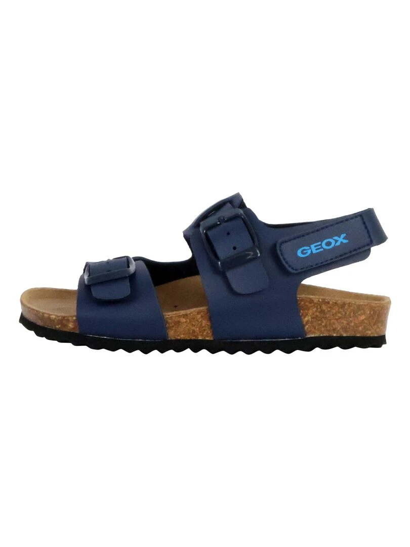Sandales Cuir Enfant Geox Gita Bleu