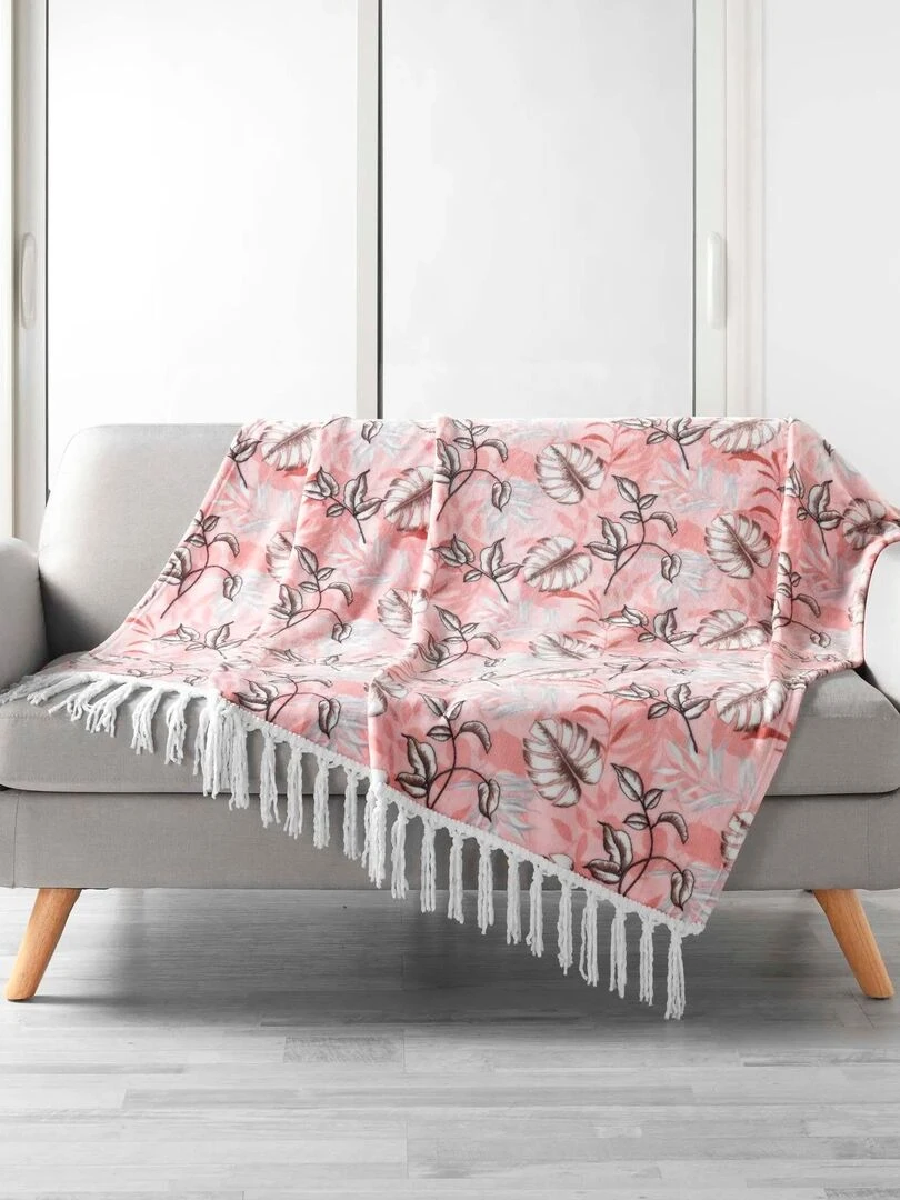 Plaid Jardin d'interieur Rose