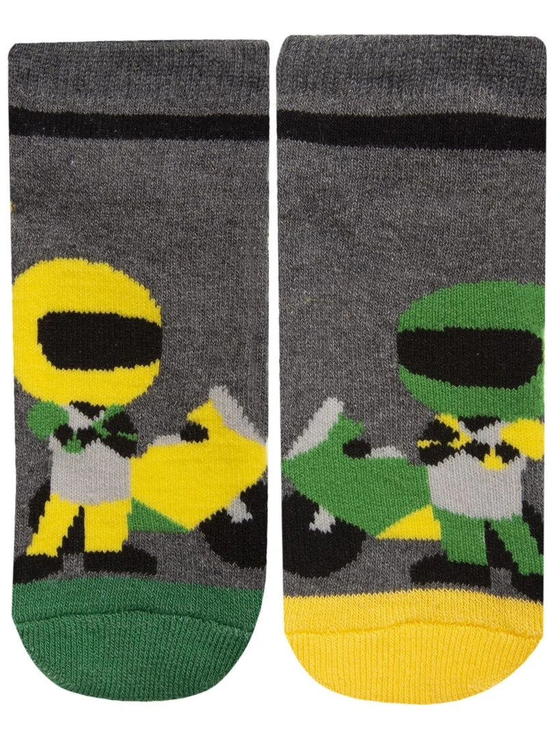Chaussettes antidérapantes Enfant Moto 19/26 Gris
