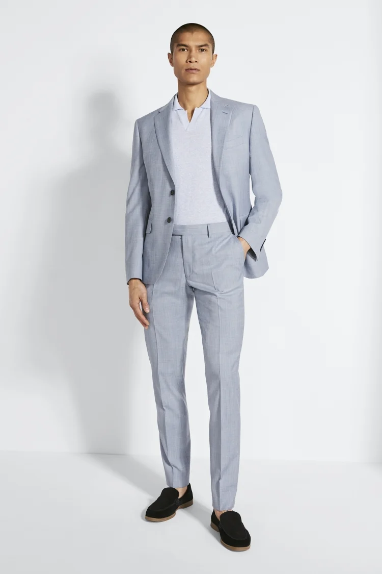 Slim Fit Grey Clementine Check Jacket    Buy Online at Moss