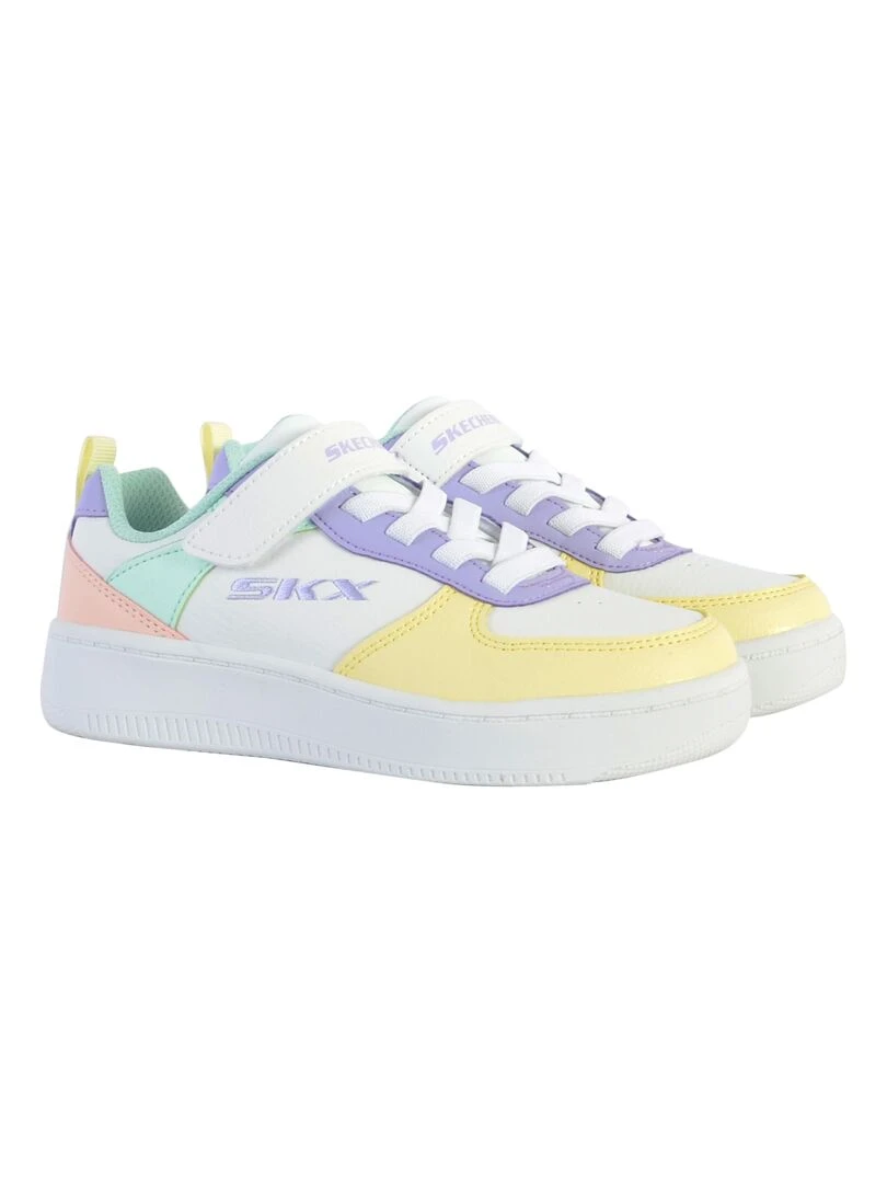 Basket à Lacets Skechers Sport Court 92   Blanc