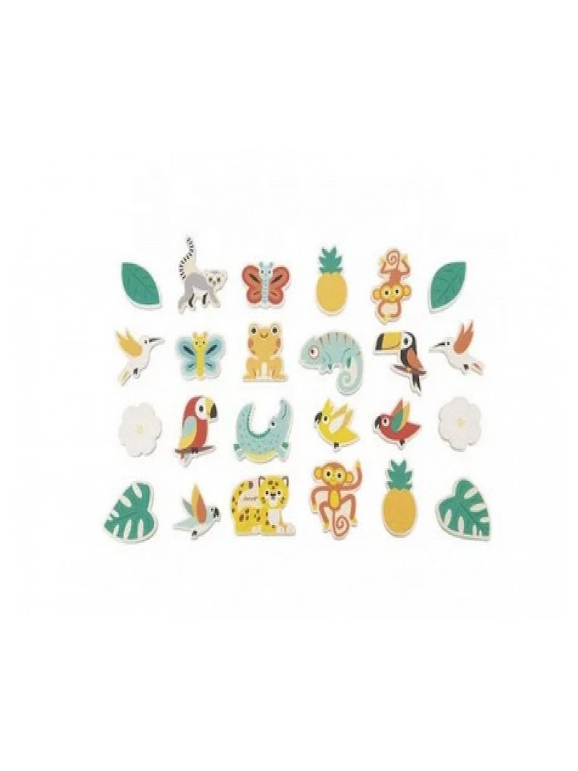 Magnets Tropicaux En Bois Tropik (24 Pièces) N/A