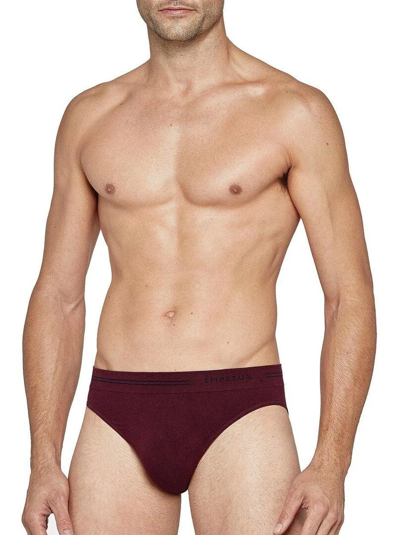 Slip en coton sans couture Essentials Rouge