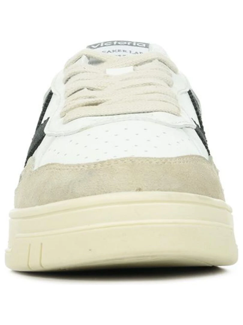 Baskets Victoria Seul Efecto Piel Serraje   Blanc Marron Noir