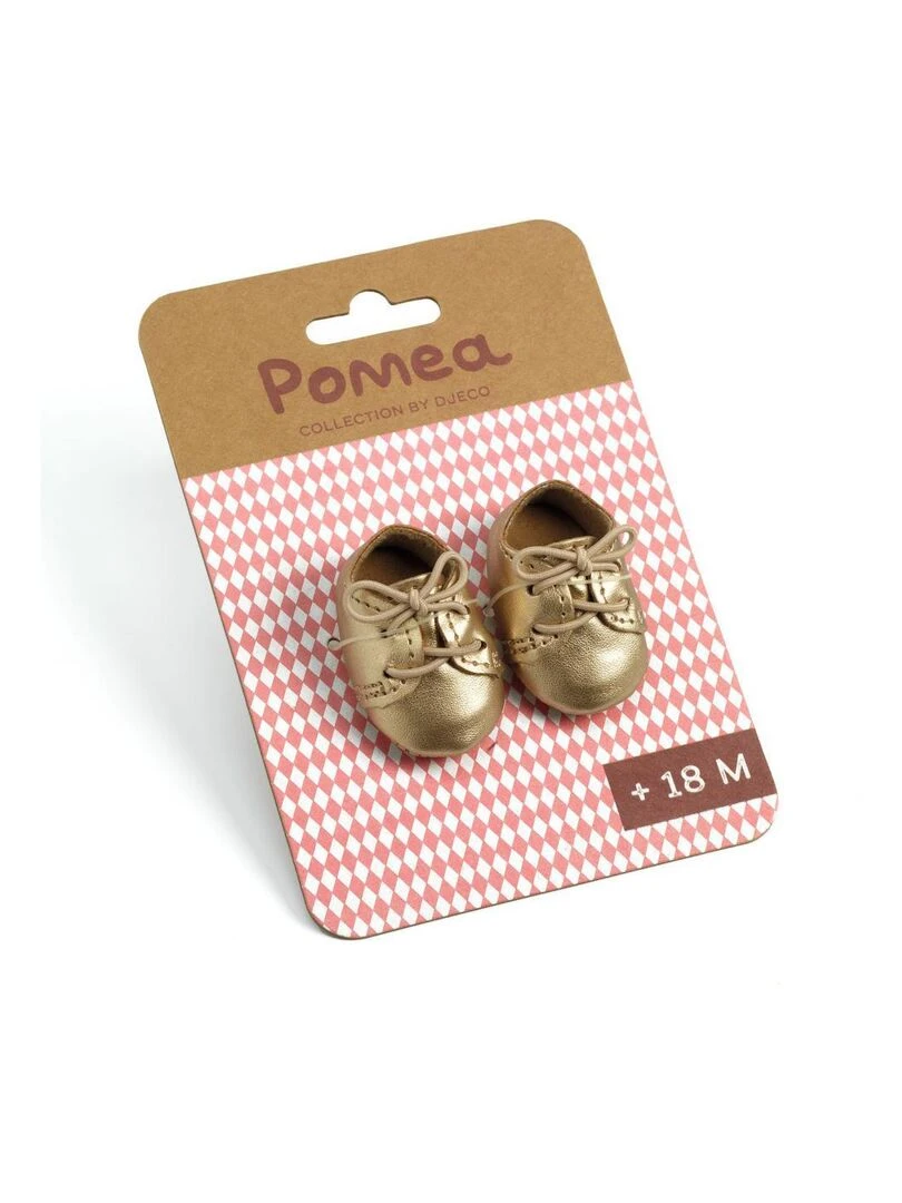 Pomea Vêtements de poupées Chaussures dorées N/A