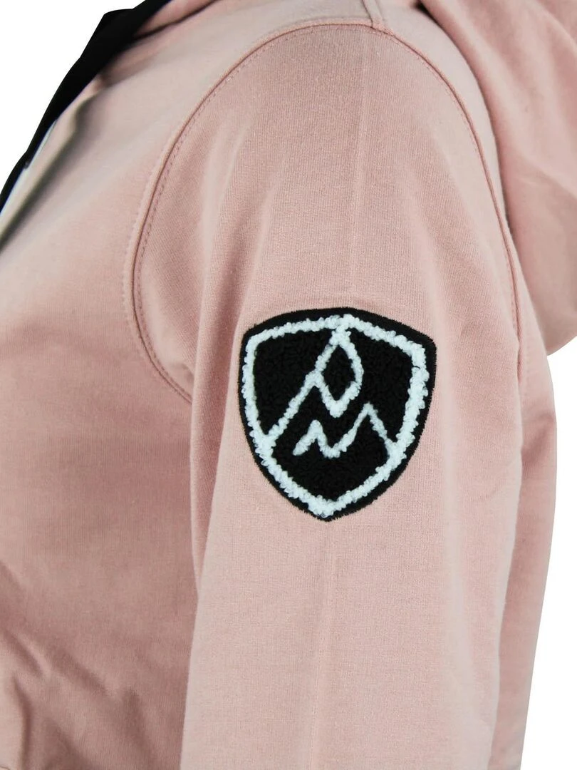 Sweat zippé à capuche femme ACLARA   Rose