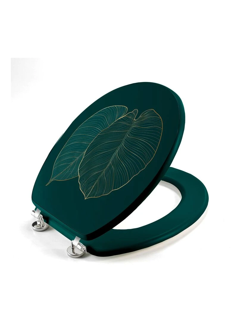 Abattant WC 37.5 x 46 cm Feuilles de jade Vert