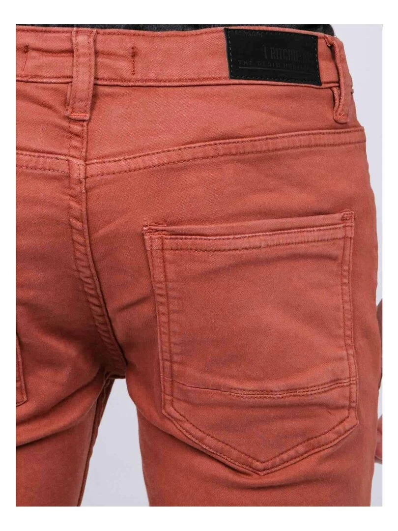 Pantalon 5 poches VAAS J   Rouge brique
