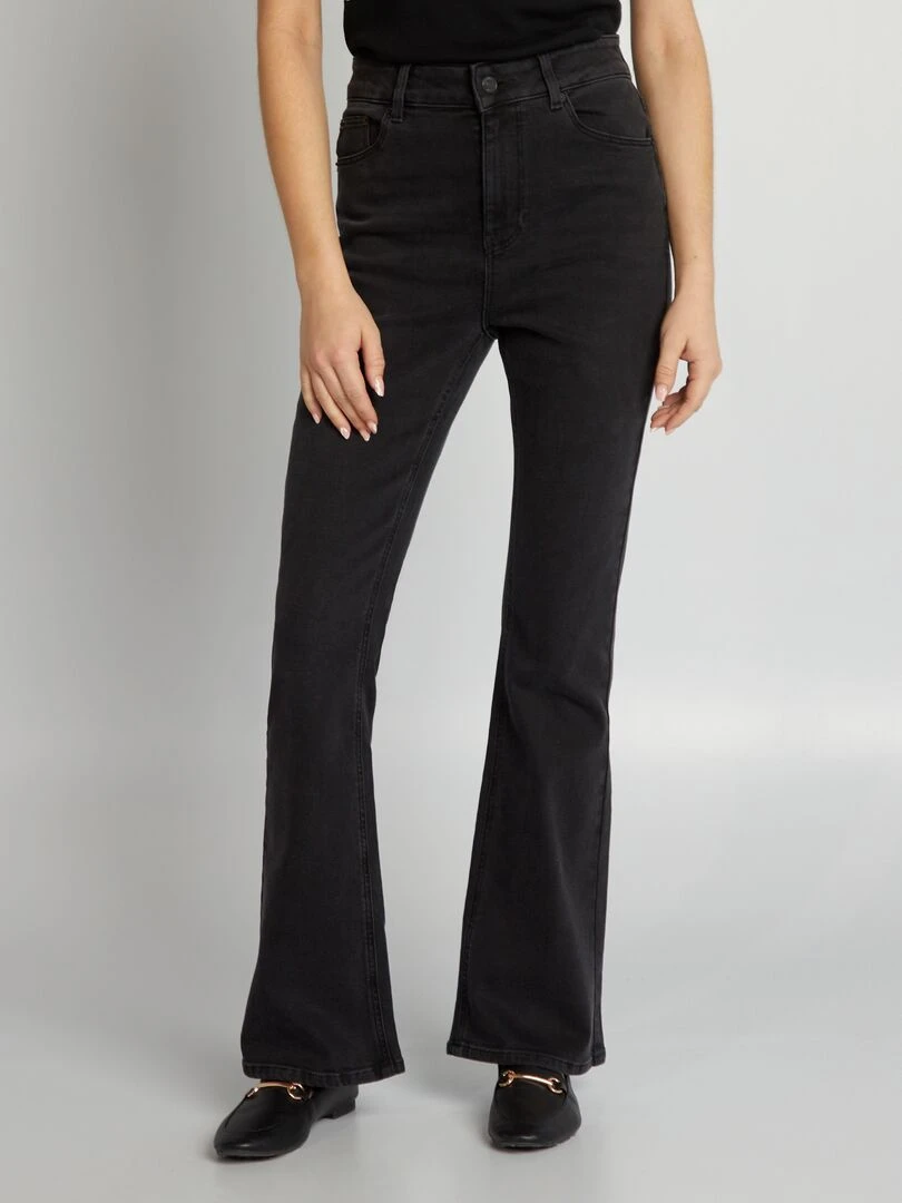 Jean flare/bootcut à 5 poches L28 Noir