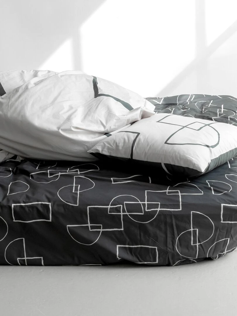 Drap housse Serenity "Happyfriday" Blanc