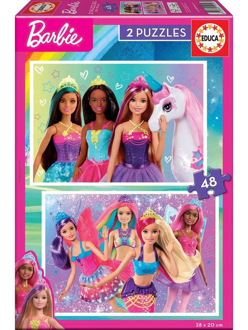 Puzzle 2 x 48 pièces : Barbie N/A