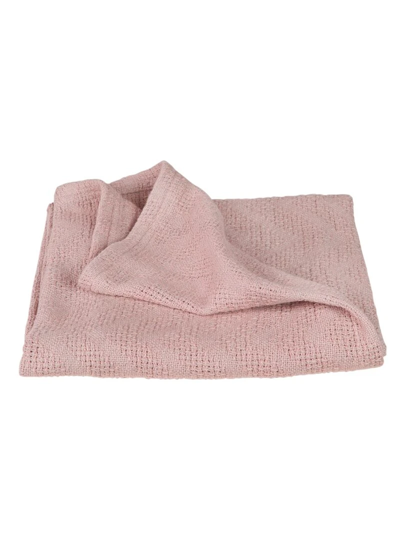 ROBA Couverture Bébé Bio "Lil Planet" Tricoté 80 x 80 cm Rose Rose
