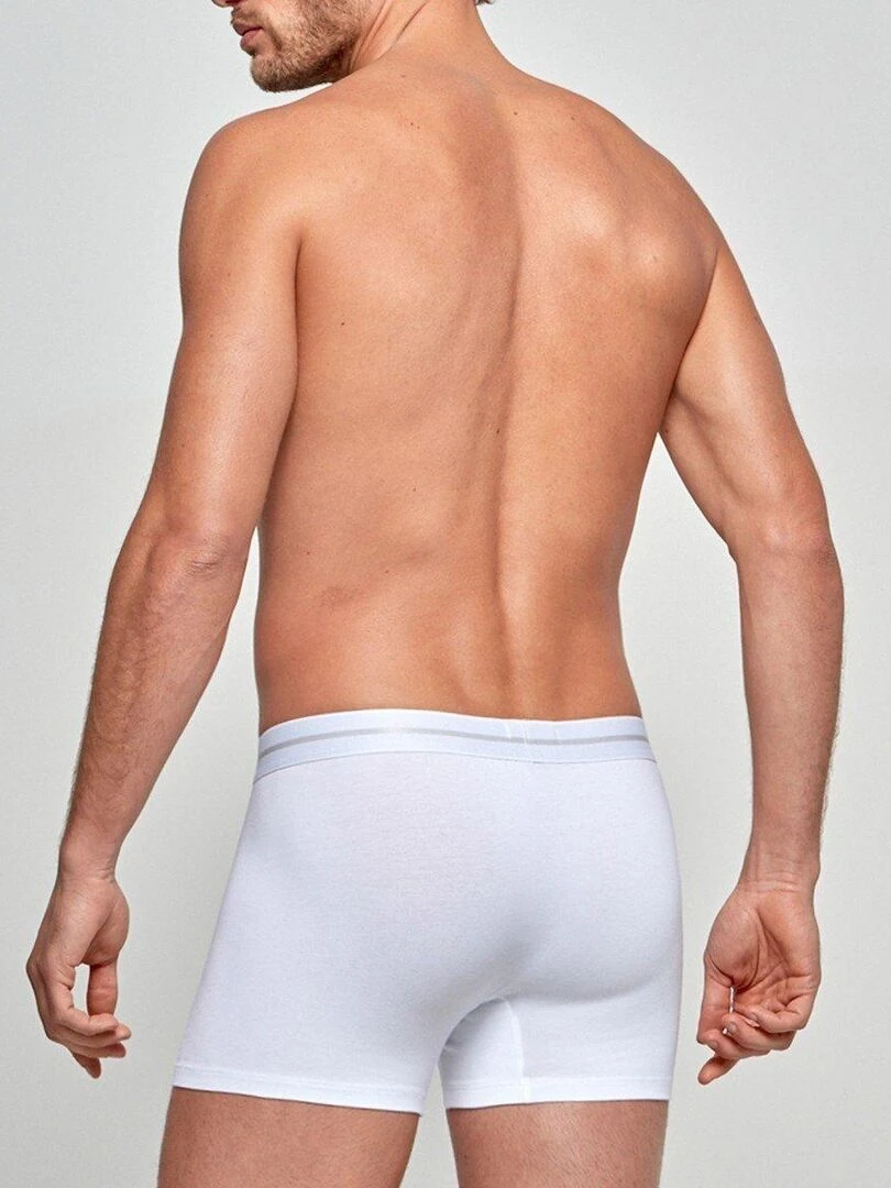 Boxer coton stretch Essentials   Blanc
