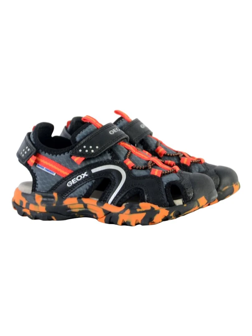 Sandale à scratch Geox Juniors Borealis J250RB 014ME C4052   Noir