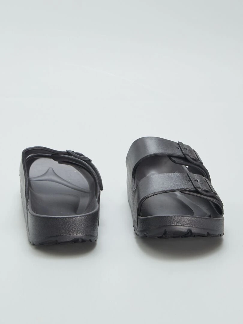 Sandales à double brides   Noir