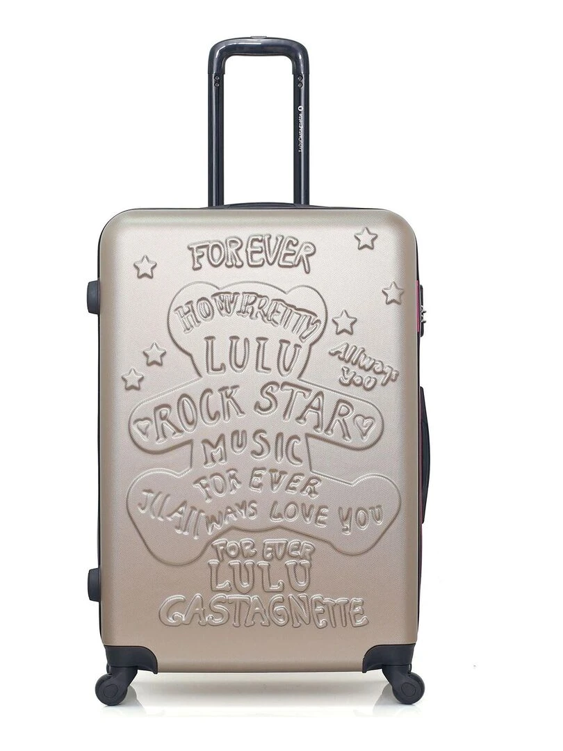 LULU CASTAGNETTE VALISE M LULU ROCK STAR Beige