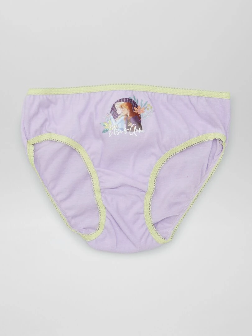 Lot de 3 culottes 'Reine des neiges'   Bleu/violet/blanc