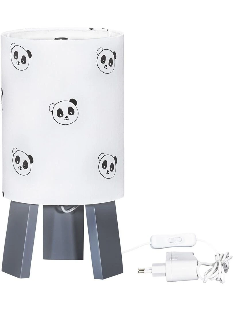 Lampe de chevet en coton blanc SAUTHON Blanc