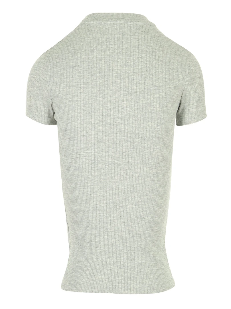 T shirt Classics Ribbed Slim Tee   Gris