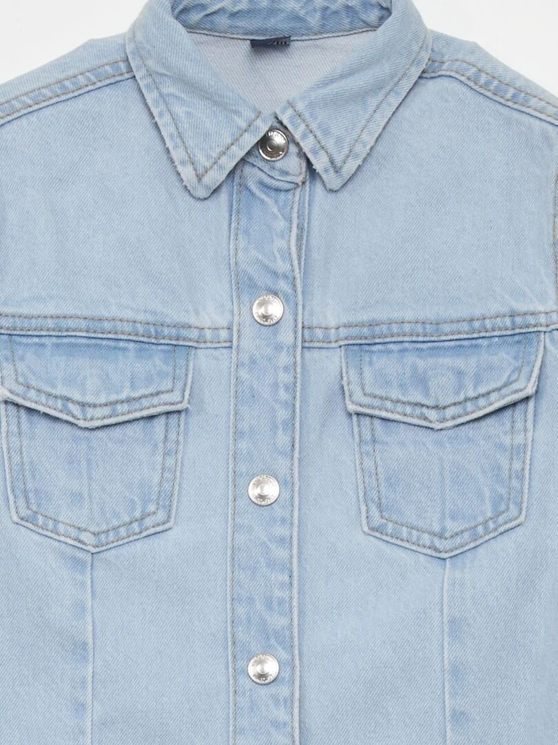 Robe en jean   Bleu clair