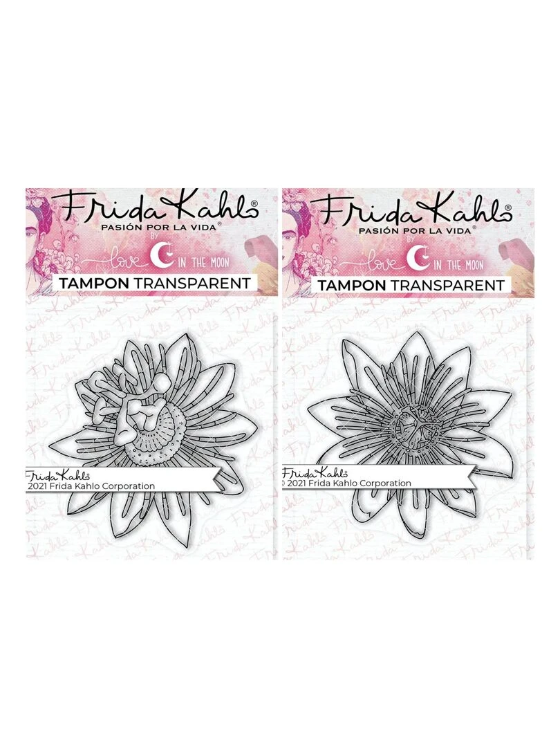 2 Tampons transparents Passiflore 1 + Passiflore 2 9 5 x 6 5 cm N/A