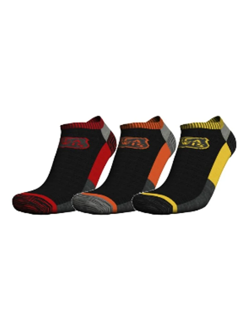 Chaussettes de travail basses renforcées lot de 3 SOCKSN 'Rica Lewis' Noir