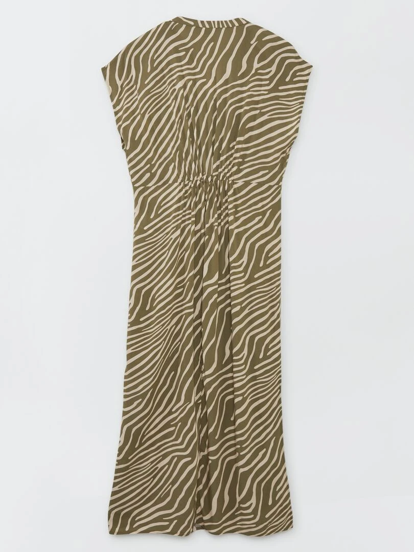 Robe longue imprimée 'JDY' Kaki