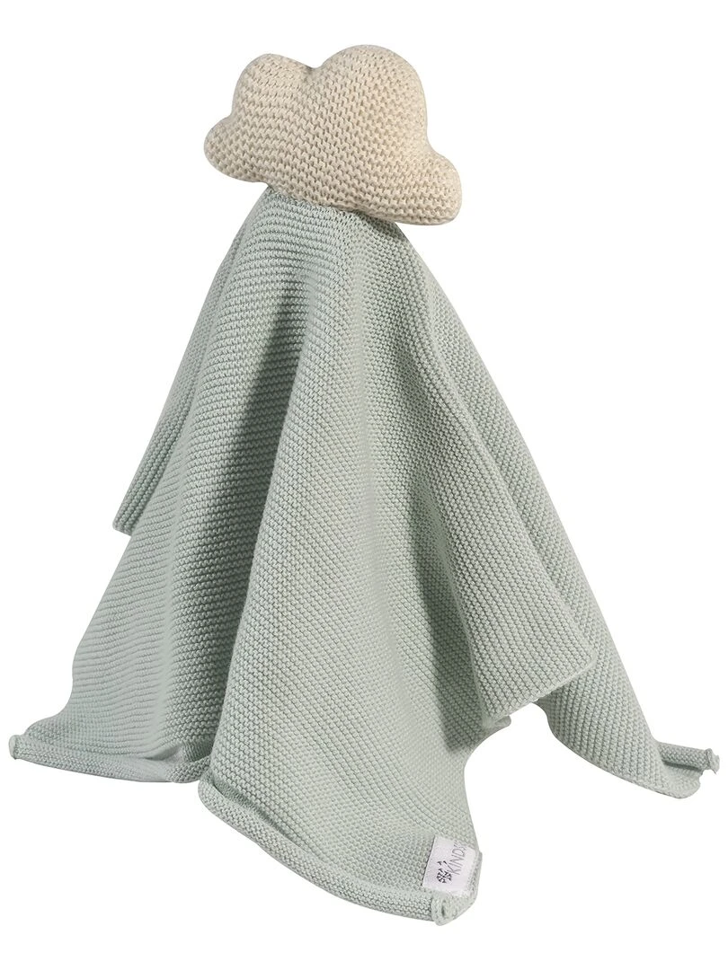 Tissu câlin hochet en coton nuage Blanc