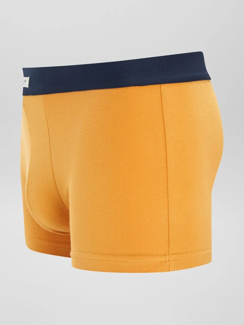 Lot 3 boxers stretch   Jaune