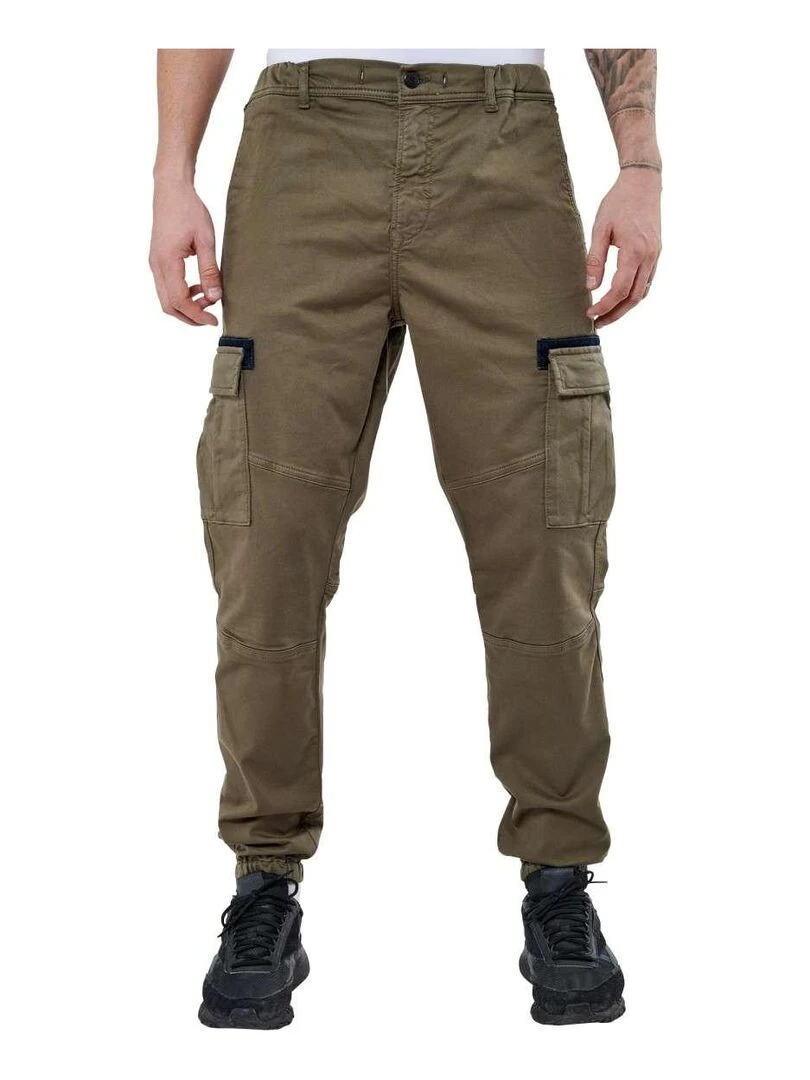 KAPORAL Pantalon coton slim MALKI Kaki