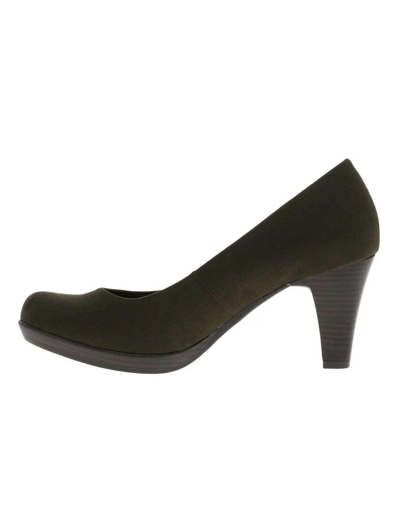 MARCO TOZZI   Escarpins talon bottier   Vert olive