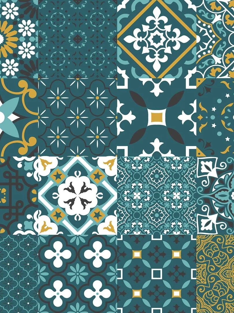 Nappe Toile cirée au mètre Taorminas Canard Bleu canard