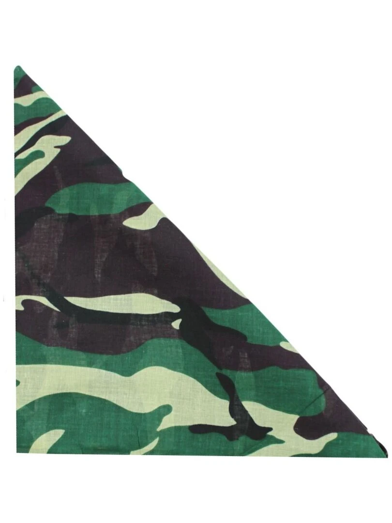 Bandana camouflage en coton Kebello Kaki