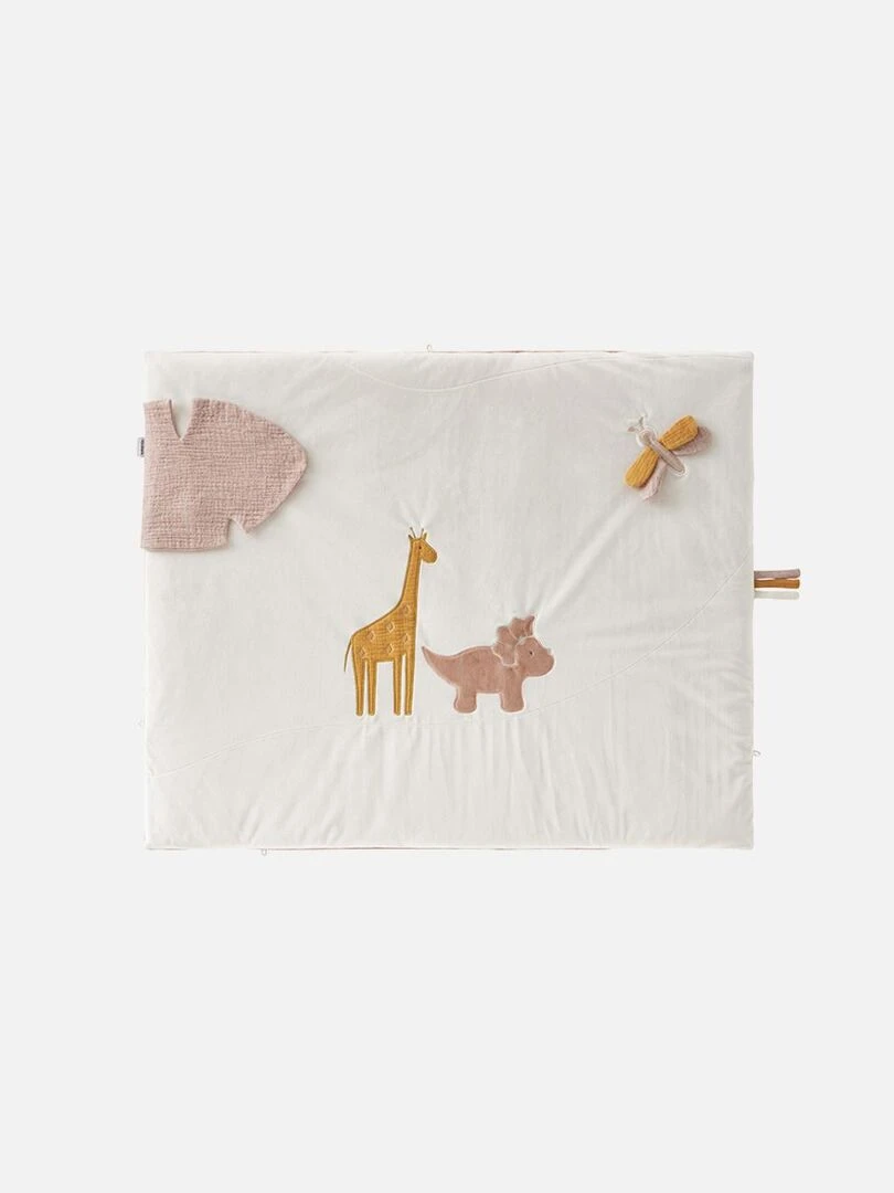 Tapis de jeu et de parc 75 x 95 cm Lina & Joy    Noukie's   Rose