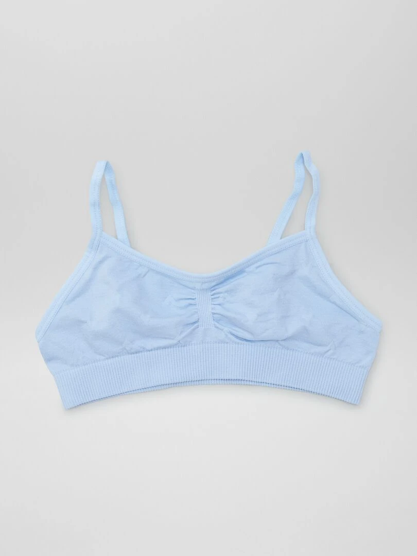Lot de 2 brassières en jersey   Bleu