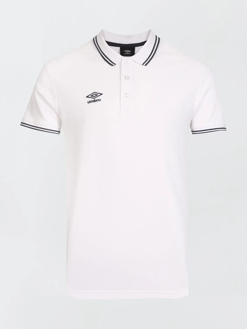 Polo 'Umbro' en piqué de coton Blanc
