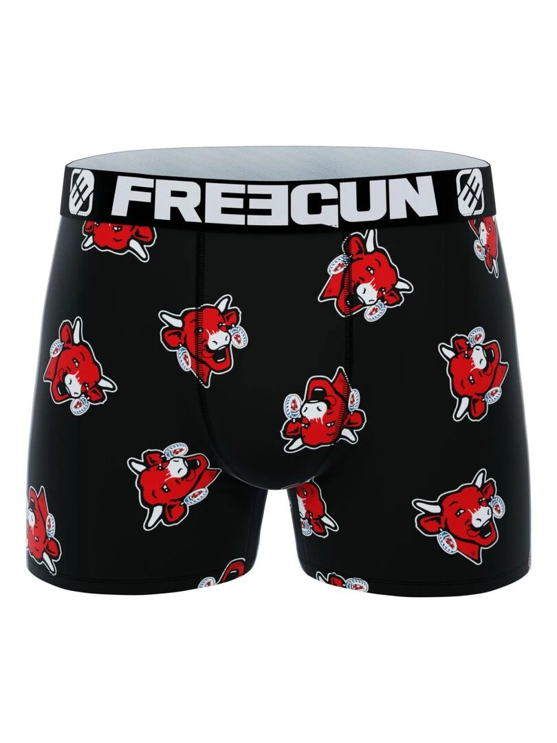 Lot de 2 boxers homme La vache qui rit Aop Freegun   Rouge