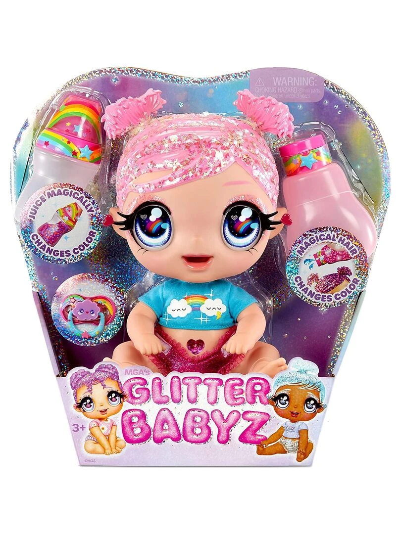 Glitter Babyz Poupée Rose Arc en ciel N/A