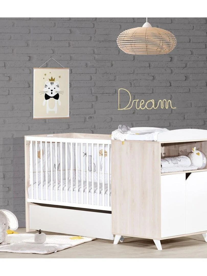 Tiroir pour lit évolutif en bois blanc BABYPRICE Blanc