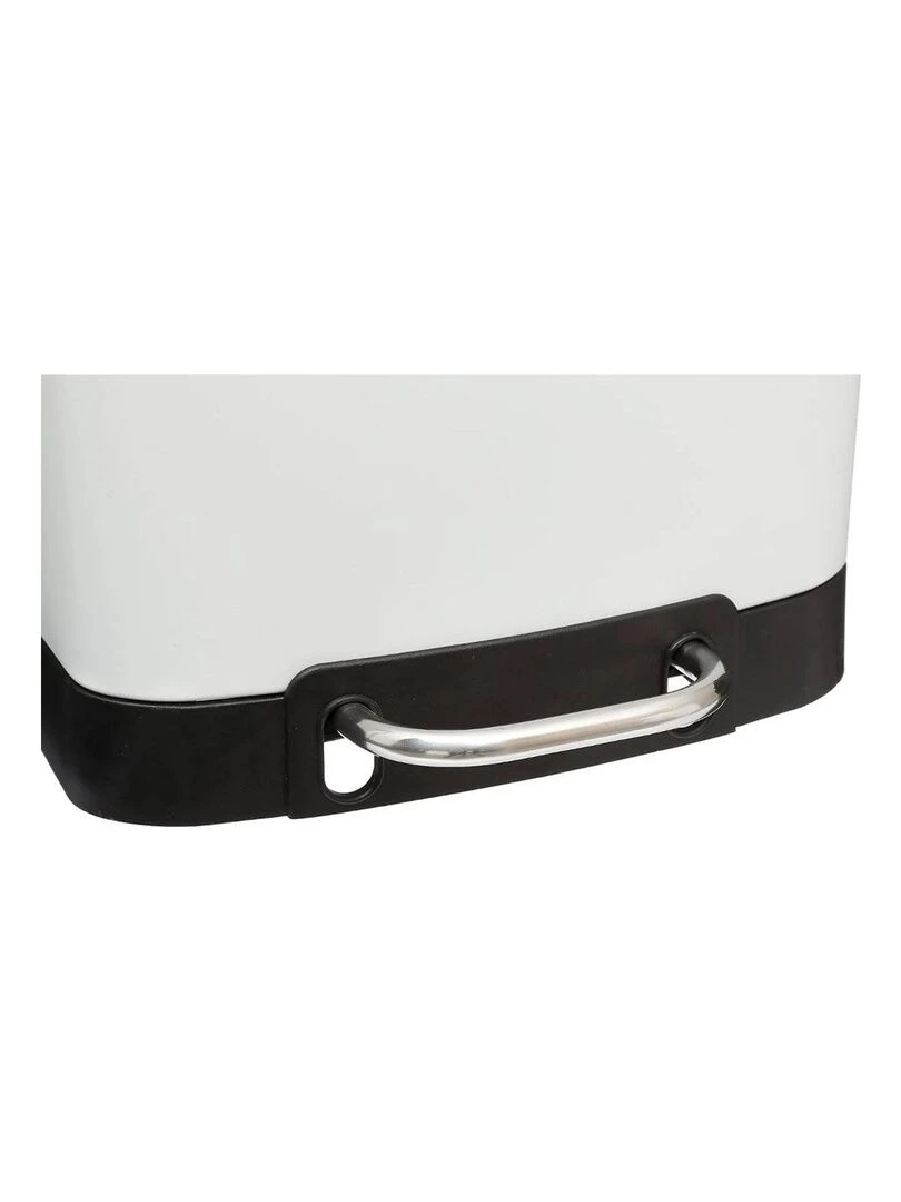 Poubelle métal 6L Arianne blanc Blanc