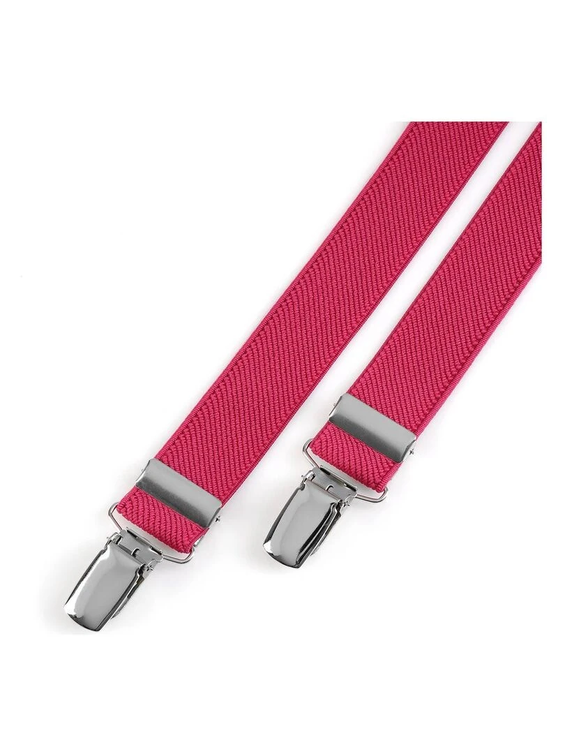 Bretelles slim Mattis Fabriqué en UE Rose fushia