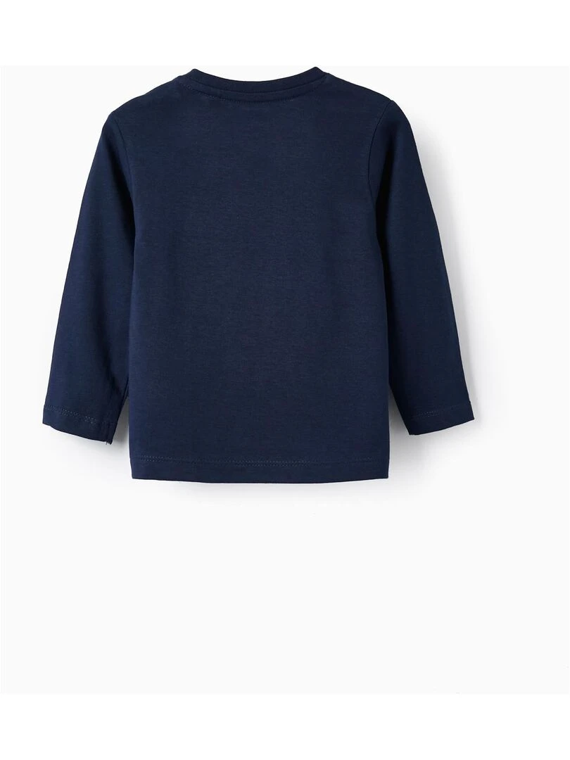 Pack 2 T shirts à manches longues pour bébé garçon manches longues MAXI NATURE Bleu foncé