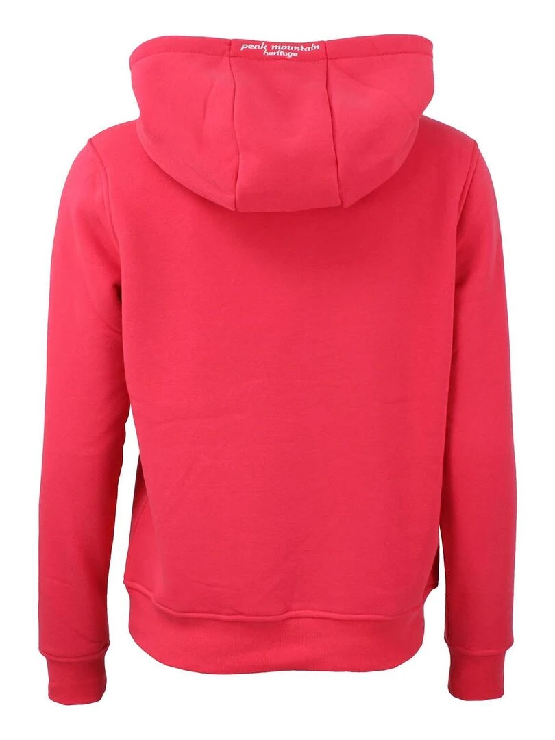 Sweat à capuche femme ARENTIN Rose fushia