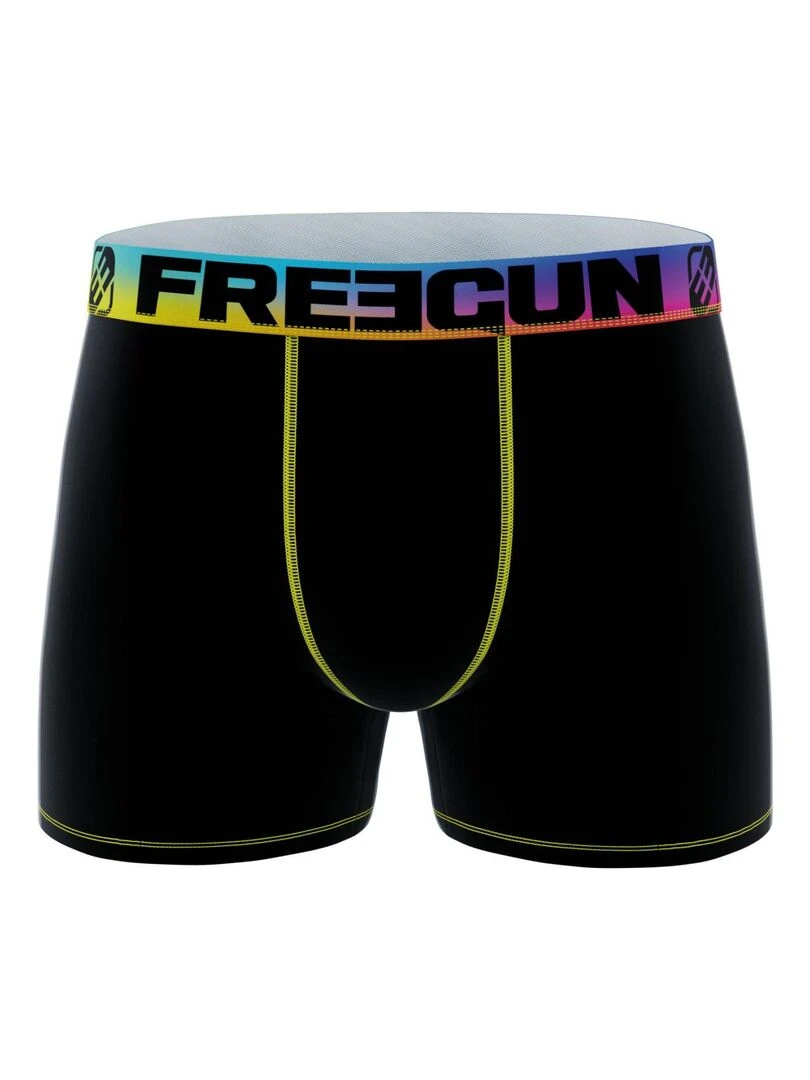 Lot de 3 boxers enfant Uni Rainbow Freegun   Noir