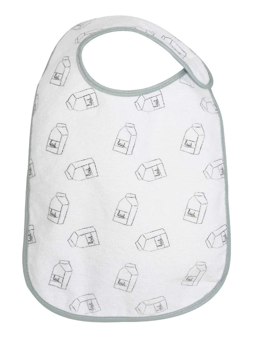 Lot de 5 bavoirs Milky baby   Gris