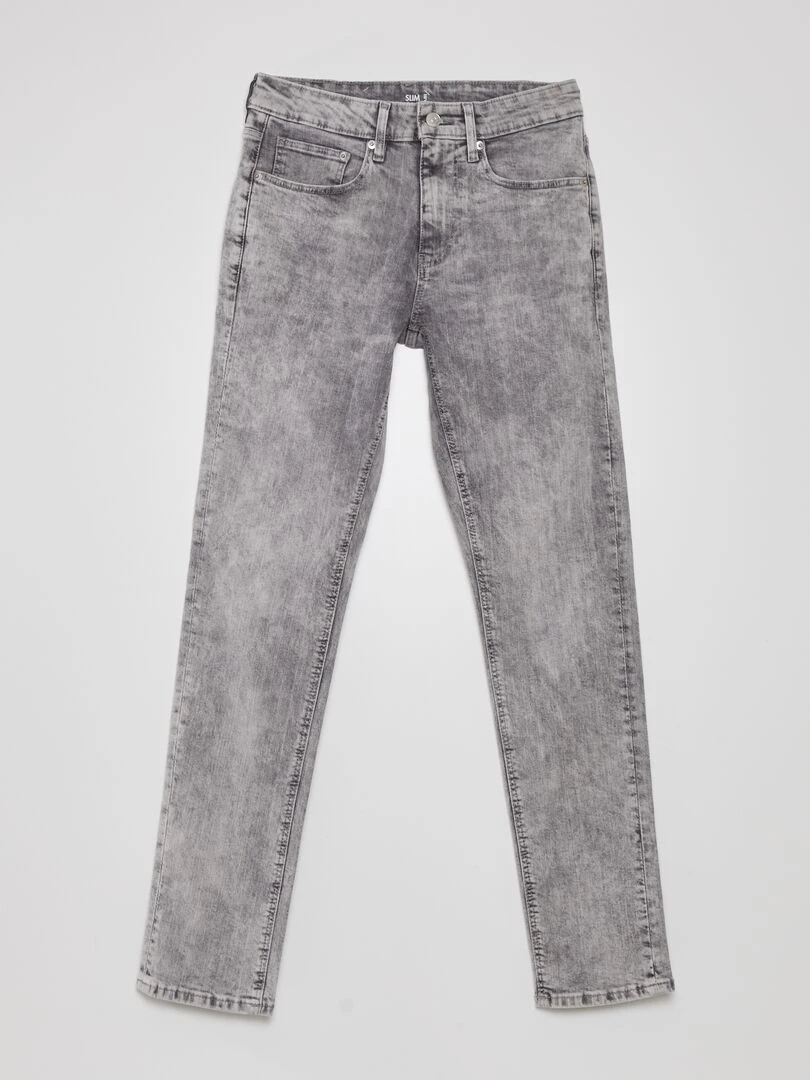 Jean slim Gris