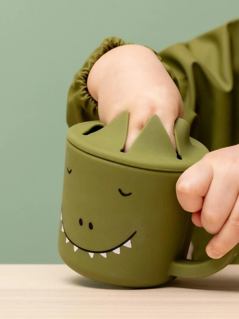 Bavoir à manches imperméable Mr Dino   Trixie   Vert